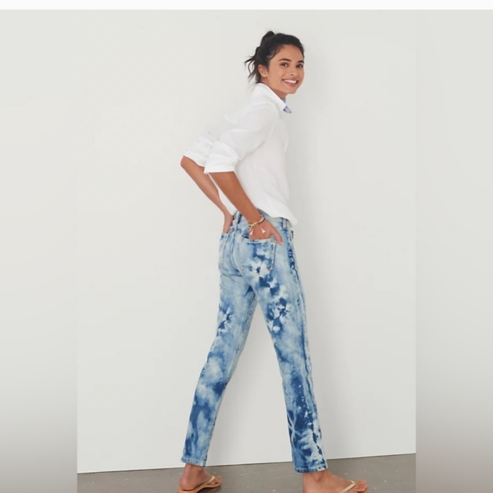 HOST PICK Pilcro The Slim Boyfriend Jeans Anthropologie Tie Die Fit like 27 - Picture 6 of 16